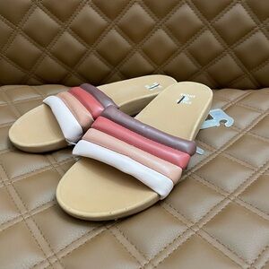 Shade & Shore Women's Kendra Single Band Slide Sandals - size 6